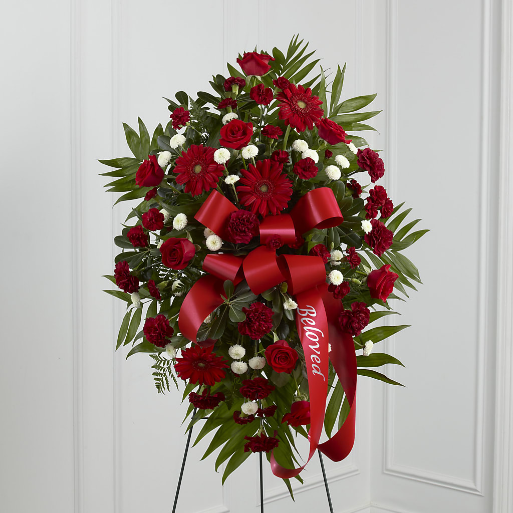 Treasured Memories Standing Spray – House Of Blooms, Homer Glen IL