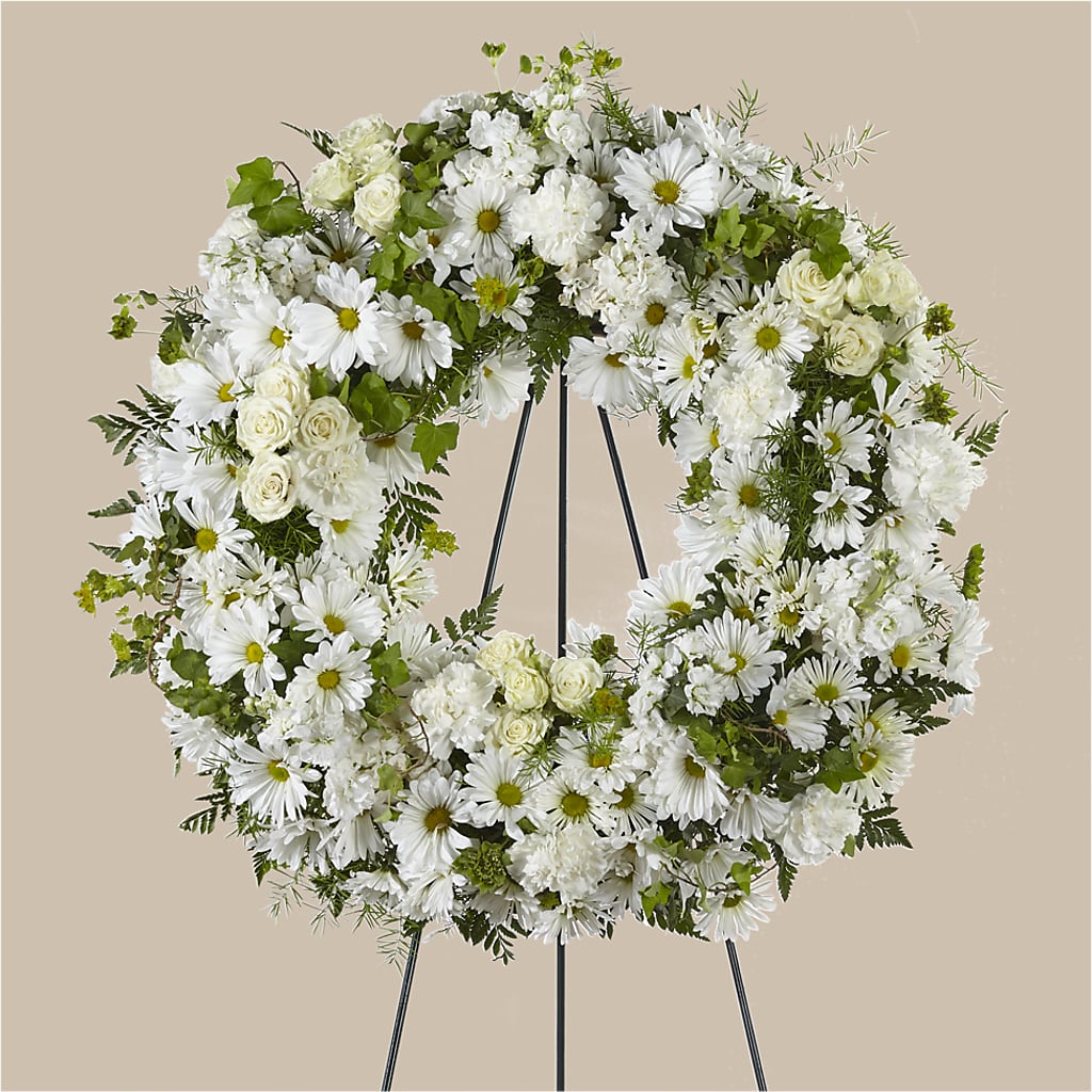 Faithful Wishes Wreath – House Of Blooms, Homer Glen IL