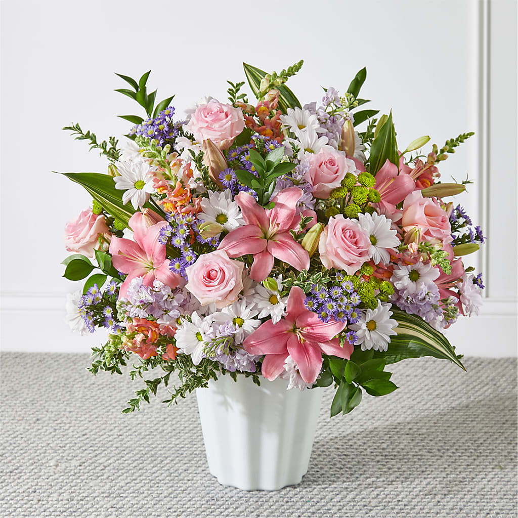 Abundant Compassion Floor Basket – House Of Blooms, Homer Glen IL