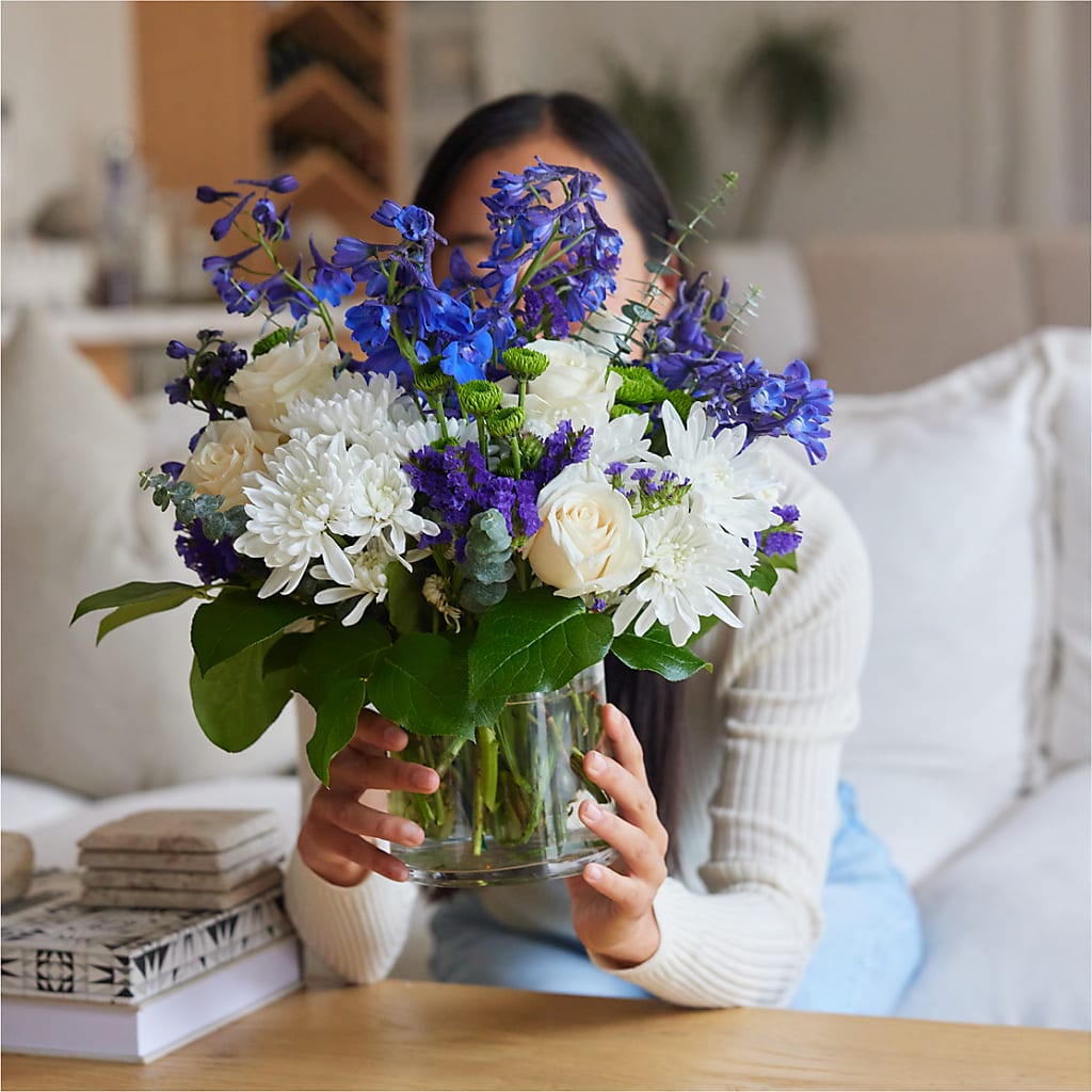 Cerulean Waves Bouquet –  House Of Blooms, Homer Glen IL